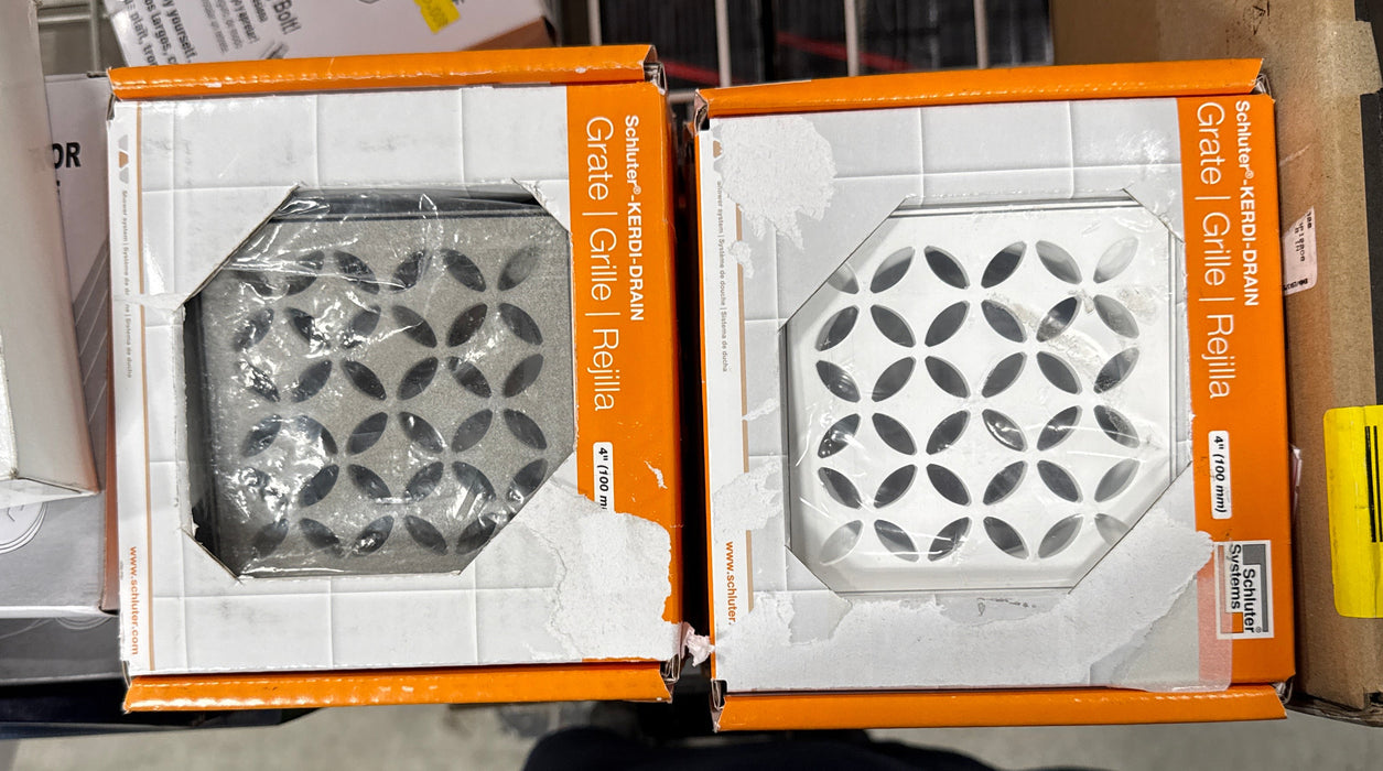 Schluter Kerdi-Drain 4 in. Floral Drain Grate (new)