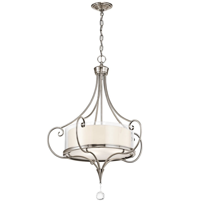 Kichler Lara 3-Bulb Indoor Pendant with Drum-Shaped Glass Shade (New)