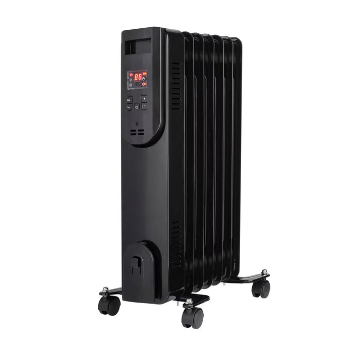 Konwin 7-Fin Oil-Filled Heater with 3 Heat Settings in Black (Used)