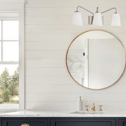 3-Light Bathroom Dimmable Vanity Light