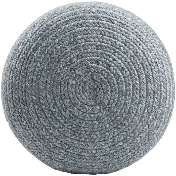 Braithwaite Upholstered Pouf - Fabric Grey Polyester Blend - EDPF005-121717