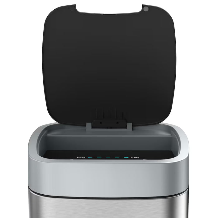 40L Soft-Square Stainless Steel Motion Sensor Trash Can (Used)
