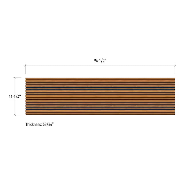 Metrie 11-1/4-inch x 94-1/2-inch Smooth Red Oak Mdf Wall Panel (2-Pack) (New)