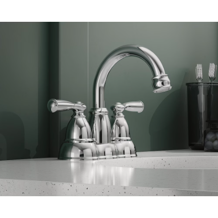Moen Banbury 4-inch 2-Handle Centerset Bathroom Sink Faucet/Tap in Chrome