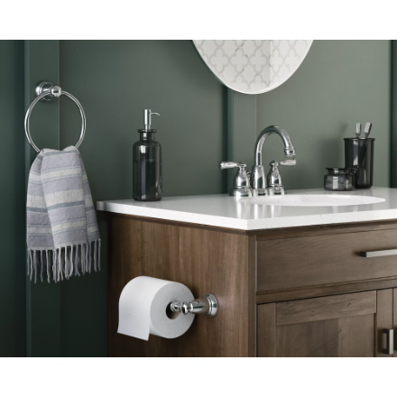 Moen Banbury 4-inch 2-Handle Centerset Bathroom Sink Faucet/Tap in Chrome