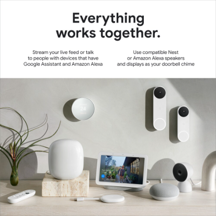 Google Nest Wired Doorbell (2nd Generation) in Snow (New)