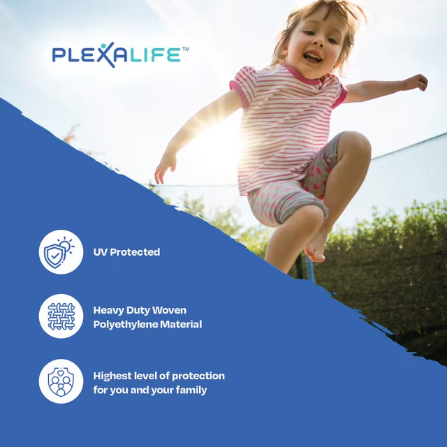 Plexalife Universal Trampolines Safety Net Fits 14 ft Round Trampoline Frame - Trampoline Replacement Net (New)
