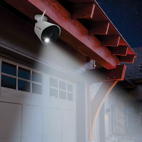 Night Owl 10-Channel 1080P 1TB NVR Security Camera System with 4 AC Wireless Bullet Spotlight Cameras (new)