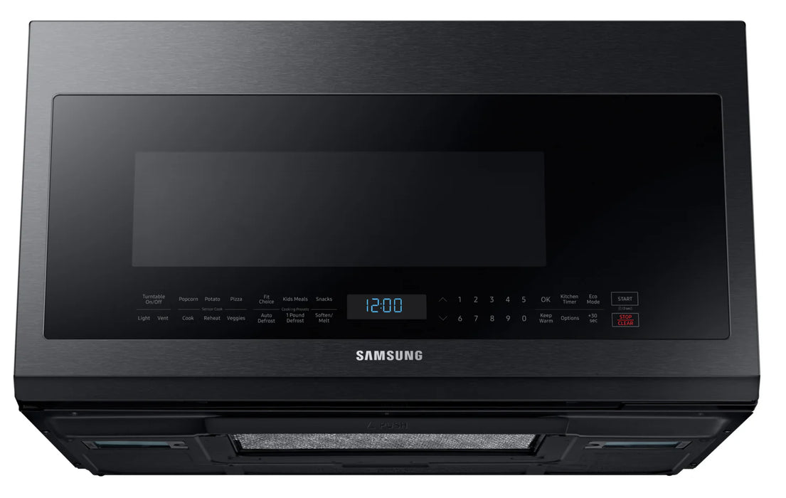 Samsung Black Stainless Steel Over-the-Range Microwave (2.1 Cu. Ft.) (used)