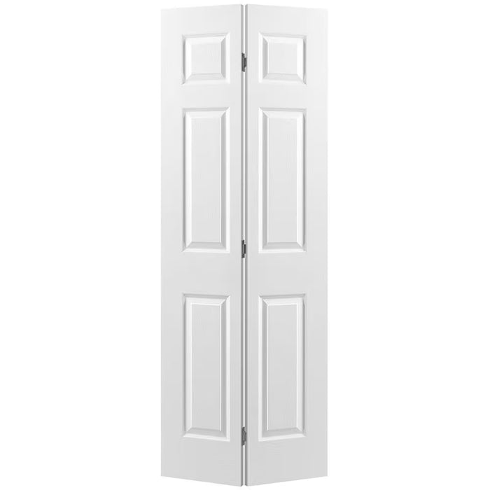 Masonite 24-inch x 78-inch Primed 6 Panel Hollow Core Textured Interior Bi-fold Door (NEW)