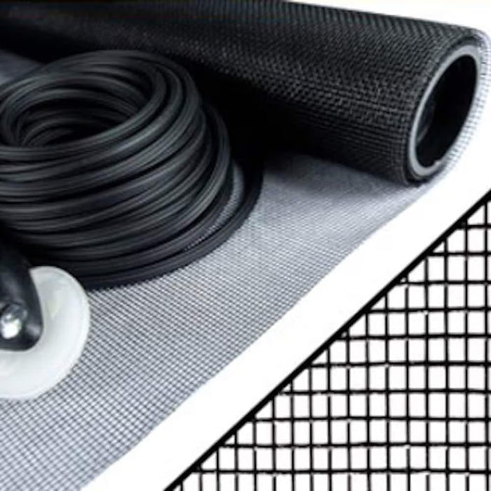 Everbilt 36-inch W x 84-inch H Fiberglass Window and Door Bug Screen Kit in Black (New)