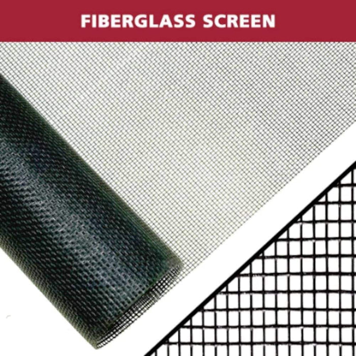 Everbilt 36-inch W x 84-inch H Fiberglass Window and Door Bug Screen Kit in Black (New)