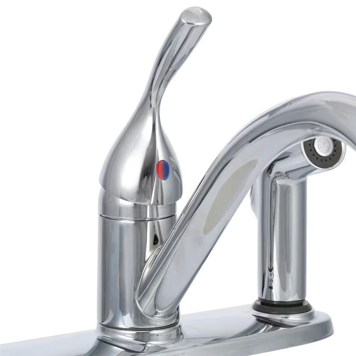 Delta Classic Single Handle Kitchen Faucet with Integral Side Sprayer in Chrome (NEW)