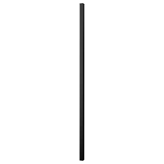 Peak 88" Powder-Coated Aluminum Metal Fence Post for 5' H Fence Panels Black (New)