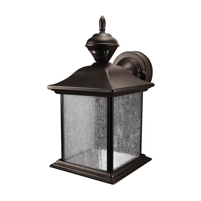 Heath Zenith 150 Degree City Carriage Lantern with Clear Seeded Glass - Black (NEW)