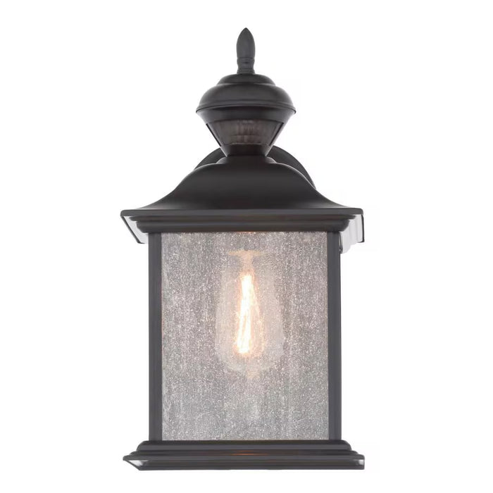 Heath Zenith 150 Degree City Carriage Lantern with Clear Seeded Glass - Black (NEW)