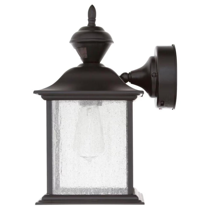 Heath Zenith 150 Degree City Carriage Lantern with Clear Seeded Glass - Black (NEW)