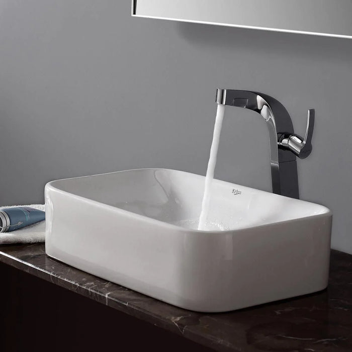 Rectangular Ceramic Bathroom Sink