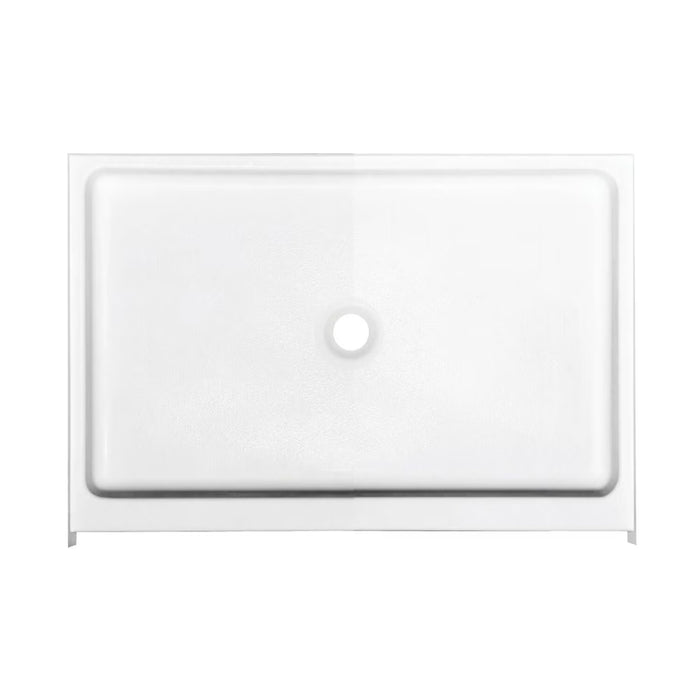 MAAX Alaska 42L x 32W x 7H Rectangular Centre Drain Fibreglass Shower Base Pan in White (new)