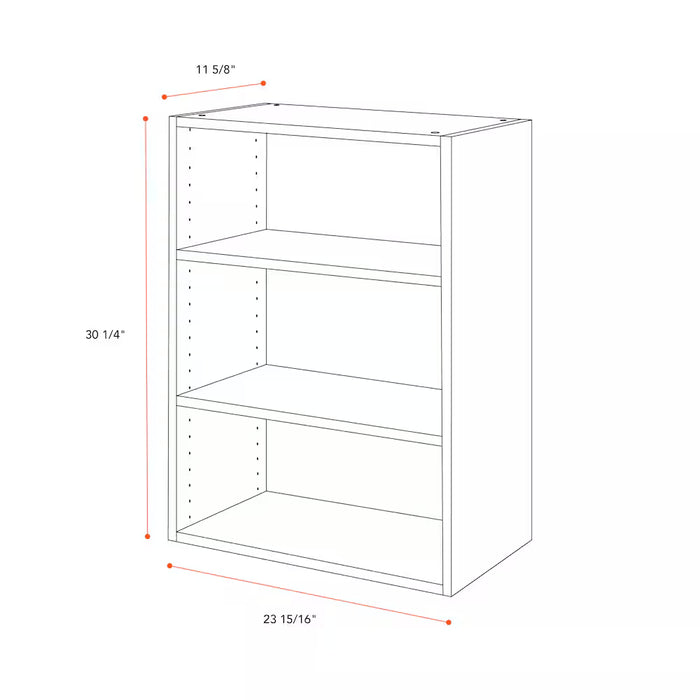 Eurostyle 24 in. W x 30 H x 12 D Ready to Assemble Kitchen Wall Cabinet, White