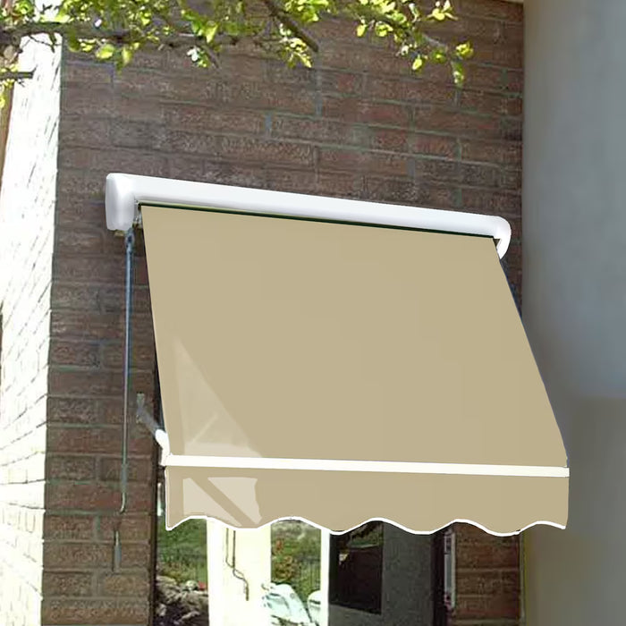 Awntech Mesa 3 ft. Retractable Window Awning (24-inch Projection) in Linen (NEW)