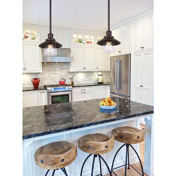 Canarm INDI 1 Light ORB Pendant, Clear Glass (New)