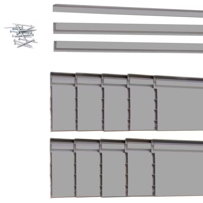 Proslat Light Grey Wall Panel Kit