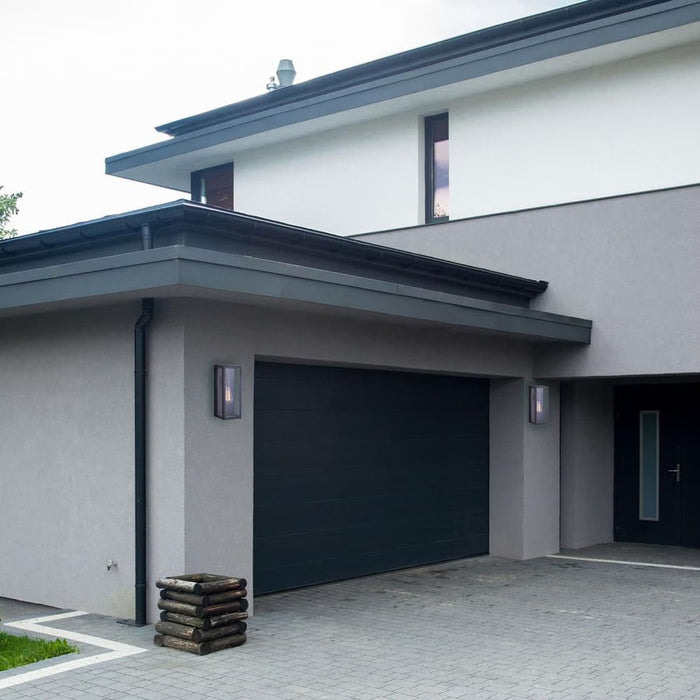 Canarm Galia 1 Black Outdoor Wall Light With Clear Glass (NEW)