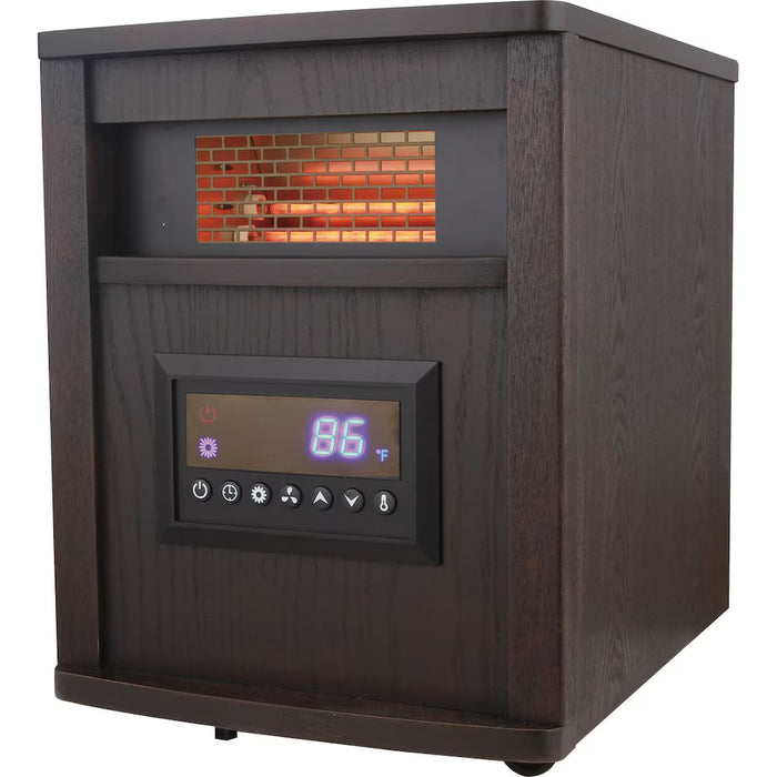 Konwin Portable 4-Element Infrared Quartz Heater with Wood Cabinet (New)