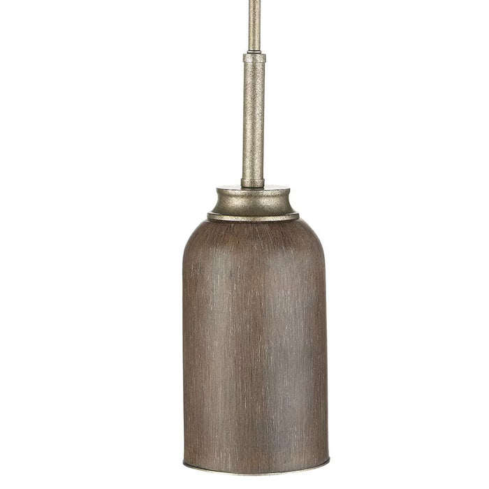 Home Decorators Collection 1-Light 9-Watt Gilded Pewter Integrated LED Mini Pendant
