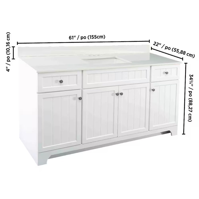 Whitton 60-inch W Vanity (Minor Damage)