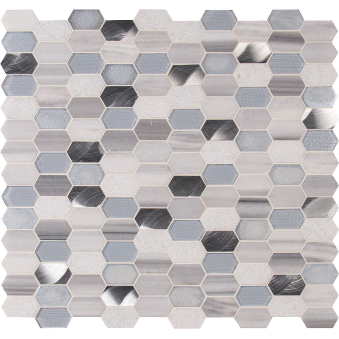 MSI Stone ULC Harlow Picket 12-inch x 12-inch Glass Metal Stone Mesh-Mounted Mosaic Tile (Pack of 10) (NEW)