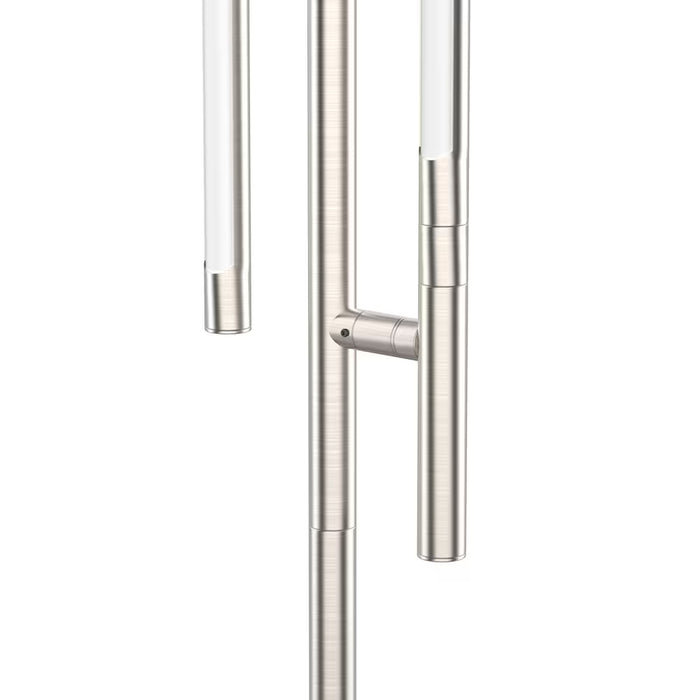 60.75-inch H 2-Light Integrated LED Dimmable Brushed Nickel Tree Floor Lamp (New)
