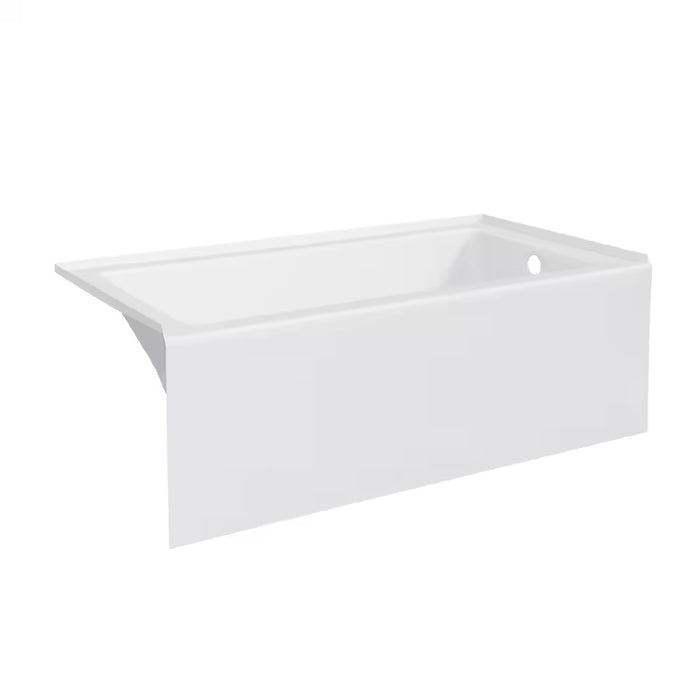 Mirolin Adora L60 in. x W32 in. x H20 in. Acrylic Rectangular Skirted Bathtub, Right Drain, 12-inch Soaking Depth, White (New, As is))