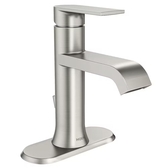 MOEN Genta Single Hole Single-Handle Bathroom Sink Faucet/Tap in Spot Resistant Brushed Nickel (NEW)