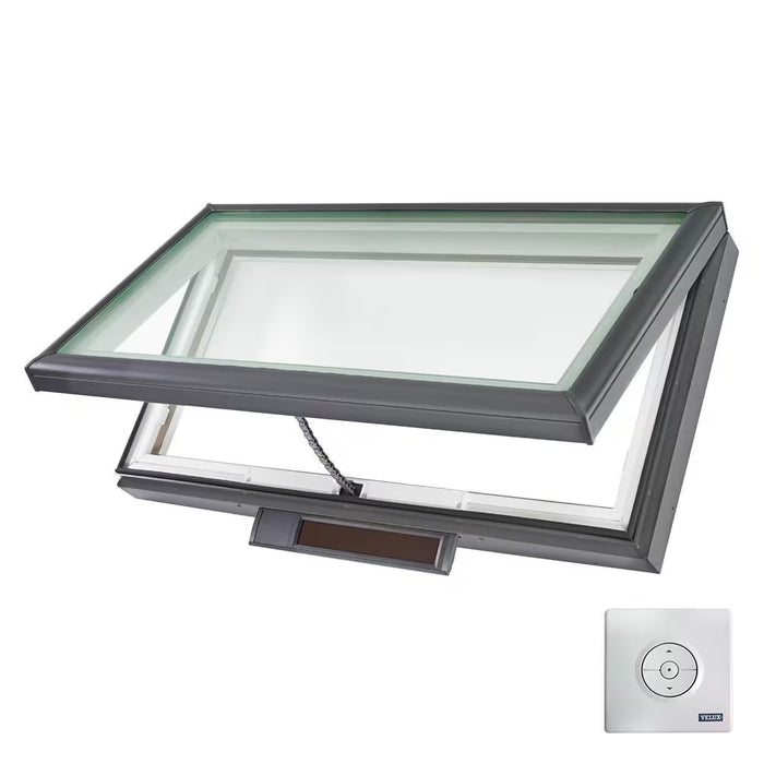 VELUX VCS - Solar Powered Venting Curb Mount Skylight - RSO 46 1/2 inch x 22 1/2 inch- Laminated