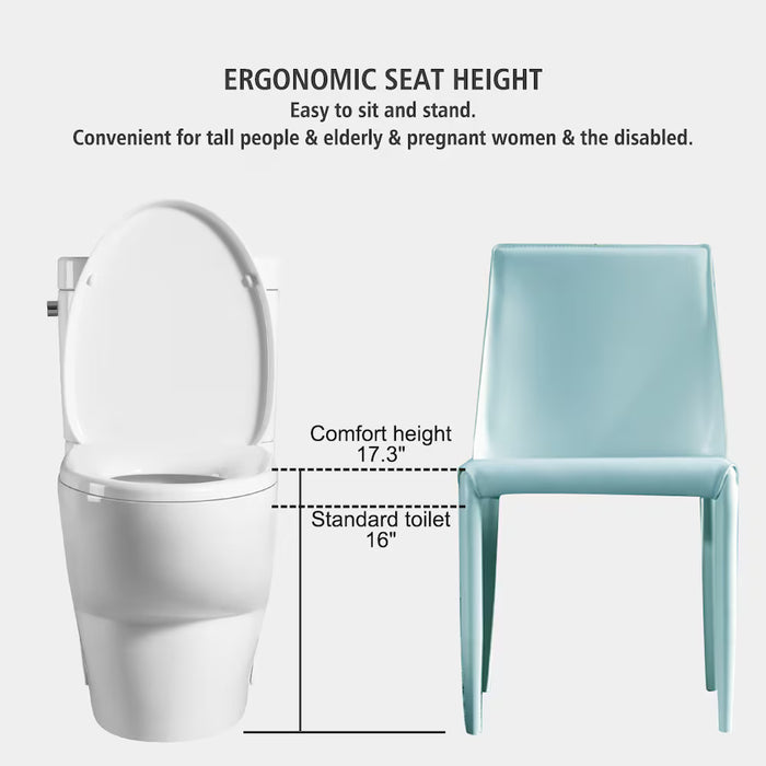 Branston All-in-One 2-Piece 4.8 LPF High Efficiency White Elongated Toilet with Concealed Trapway Soft-Close Seat
