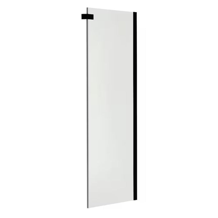 MAAX Halo 78.75 in. H Frameless Fixed Return Panel in Matte Black with 8mm Clear Tempered Glass for 32 in. Wide Base & Halo Shower Door