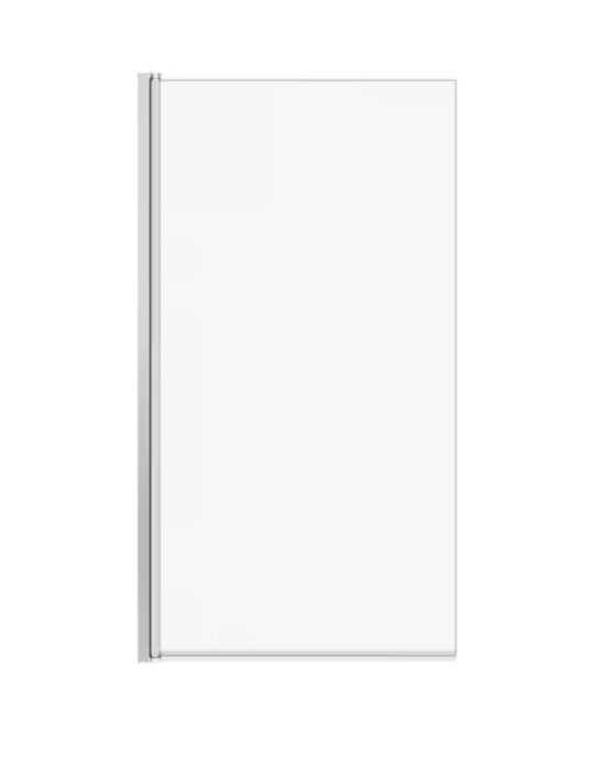 MAAX Axial 30W x 55.5H-inch Frameless Fixed Tub Shield in Chrome with Clear Glass (new)