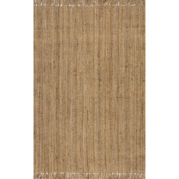 nuLOOM Hand Woven Chunky Loop Jute Natural 4 ft. x 6 ft. Indoor Area Rug (NEW)