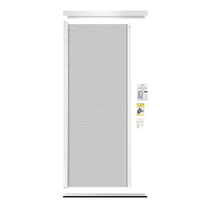 REVELATION Retractable Screen Single Entrance Door White (new)