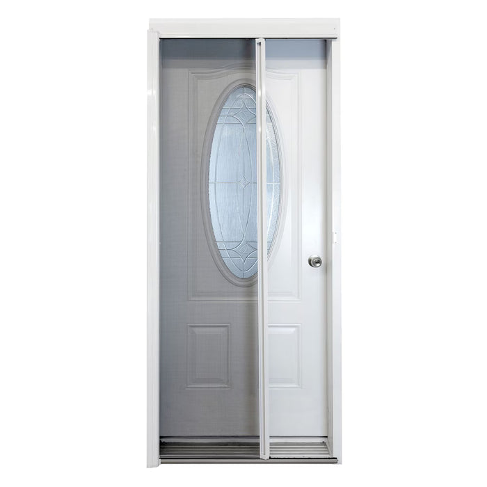 REVELATION Retractable Screen Single Entrance Door White (new)