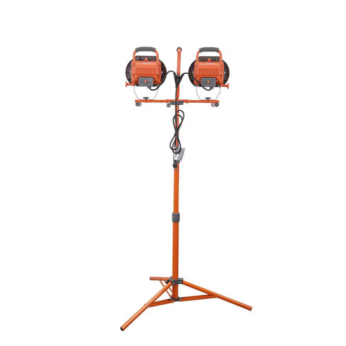 1200-Watt Halogen Indoor/Outdoor Adjustable Height Tripod Work Light with 5 ft. Cord (Broken Switch)