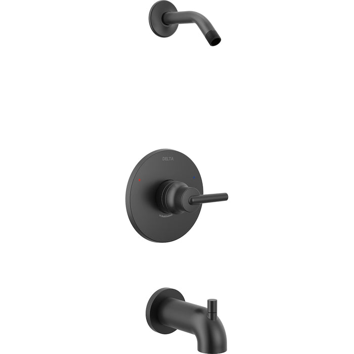 Delta Trinsic Monitor 14 Series Tub and Shower Trim in Matte Black  [Valve Sold Separately] (New)