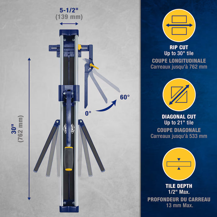 QEP 30-inch Slimline Professional Tile Cutter