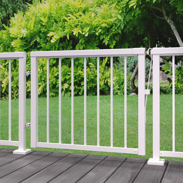 Peak RailBlazers Aluminum Deck Railing - Picket Gate - 42 Inch, White (new)