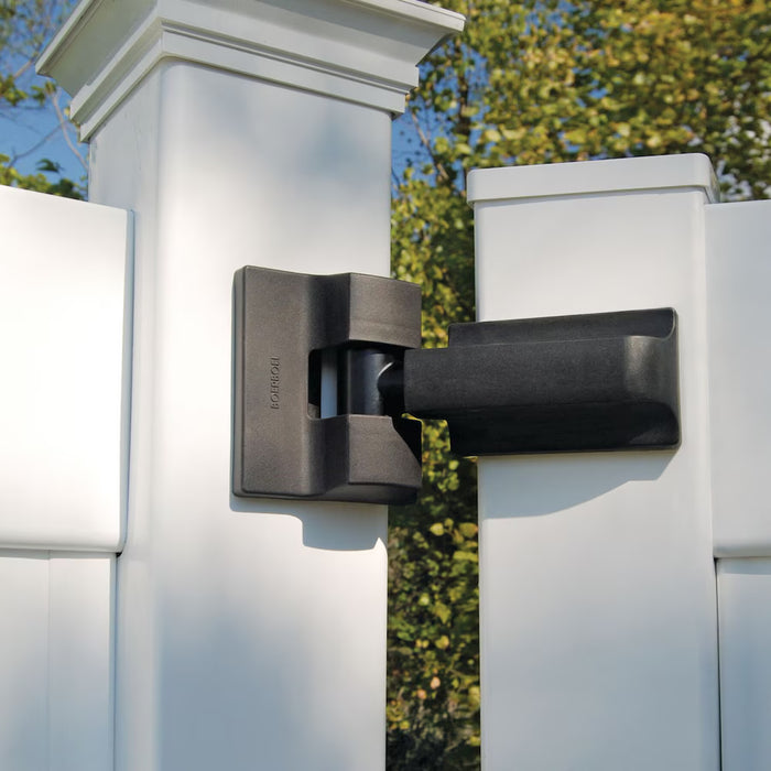 Barrette Outdoor Living Heavy-Duty Modern Wrap Hinge (2-Pack), Black (new)