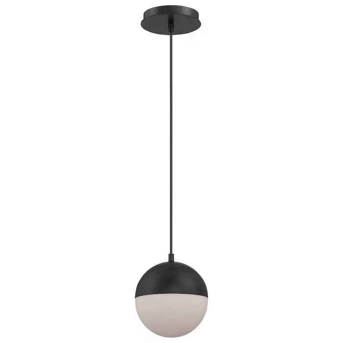 6-inch 1-Light Matte Black Pendant with Bulb Included (new)