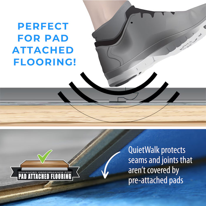 QuietWalk 100 Sq Ft Premium Sound & Moisture Barrier Underlayment for Laminate & Engineered Floors