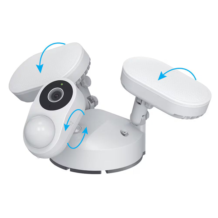 Geeni 12-Watt Motion Sensor Smart Floodlight Camera 1080p HD in White (NEW)